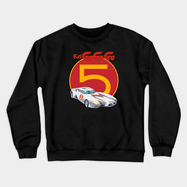 Speed Racer 5 Mach Crewneck Sweatshirt by Purwoceng